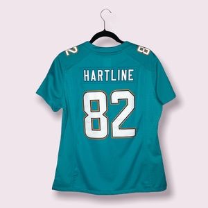 NFL Miami Dolphins HARTLINE 82 Jersey Size L (on the field)